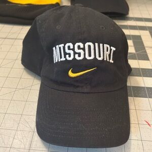 Nike Black Mizzou Cap with Yellow Swoosh